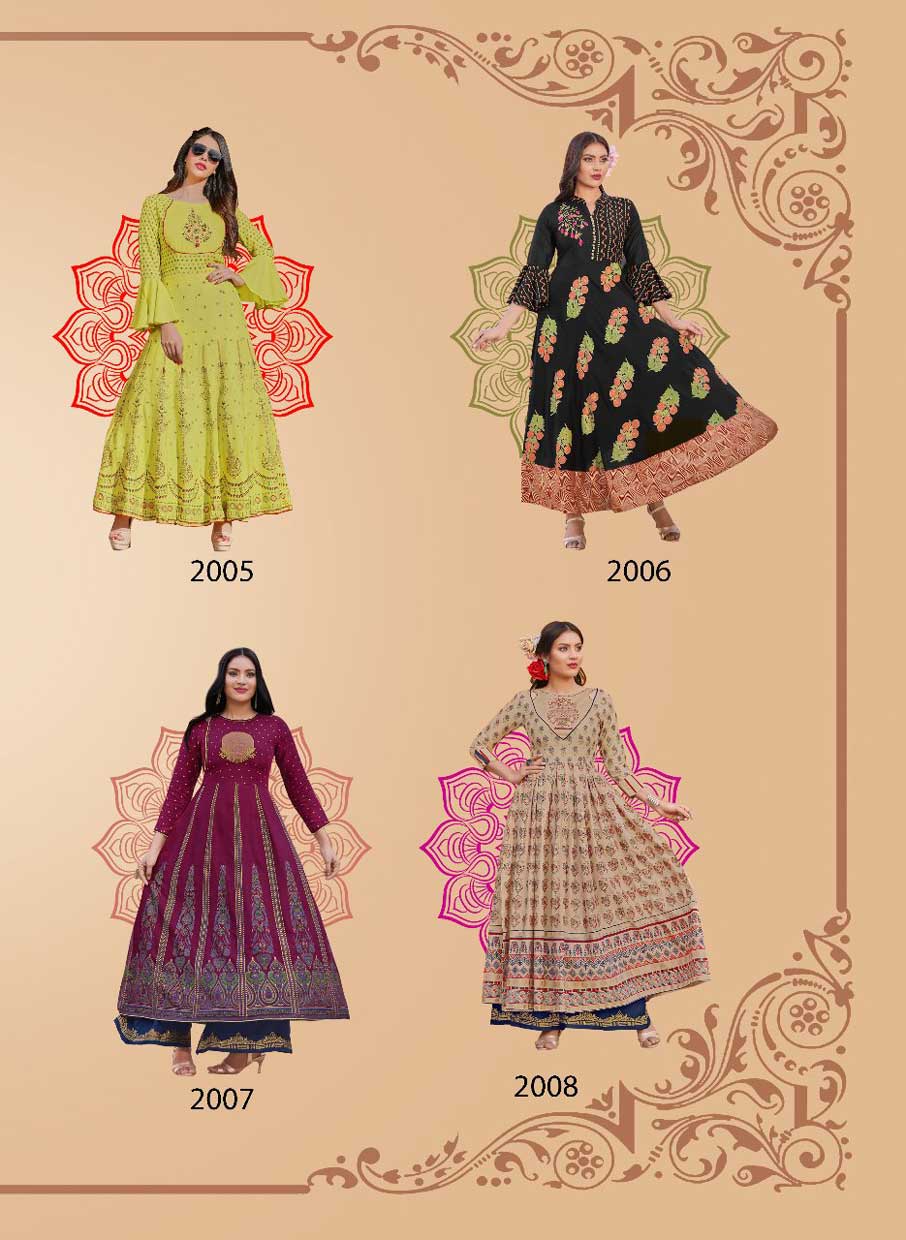 Fashion Colorbar Vol-2 Kajal Style Print Embroidery Kurtis Fashion Colorbar Vol-2 Kajal Style Print Embroidery Kurtis